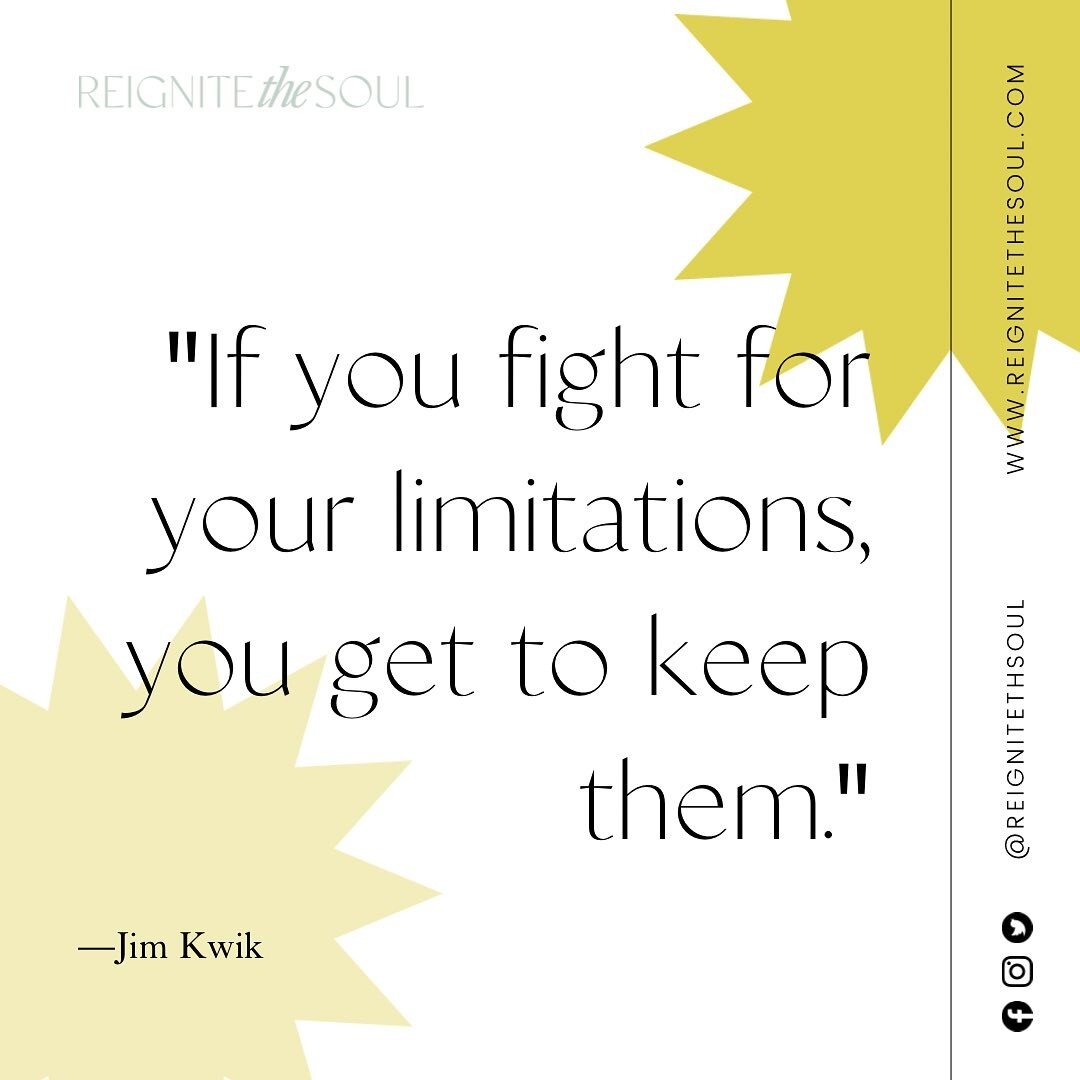 &ldquo;If you fight for your limitations, you get to keep them.&rdquo; (Jim Kwik)