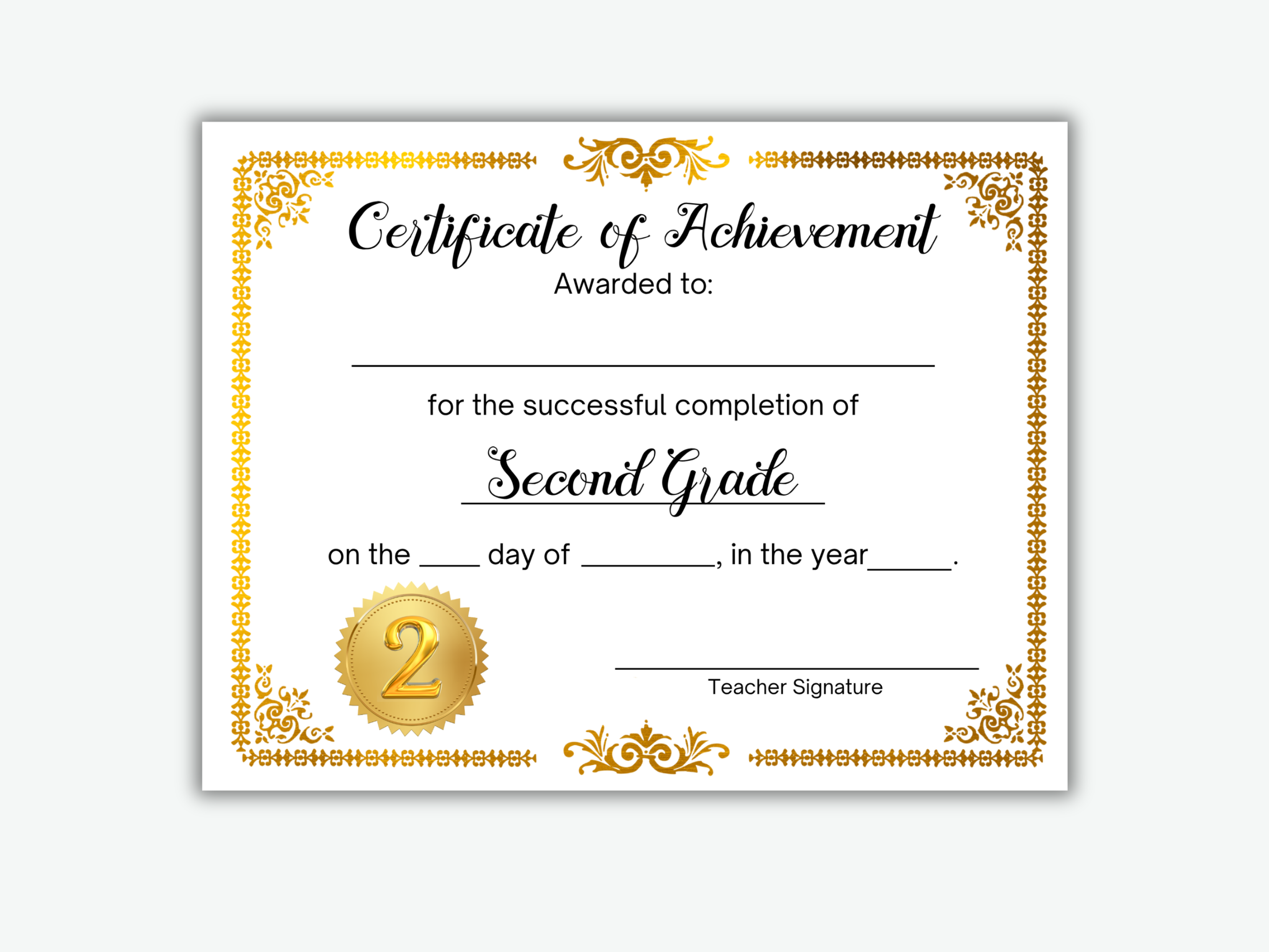 Certificate of Achievement