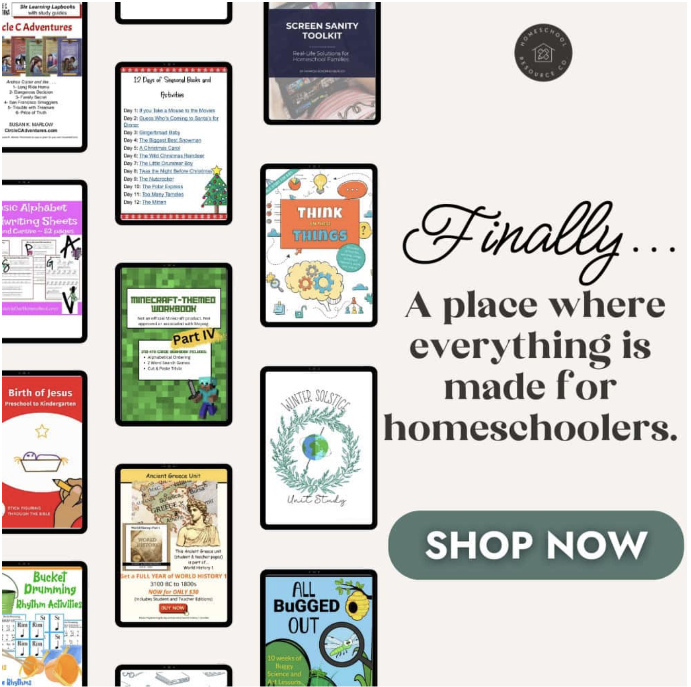 Homeschool Resource Co - An online Homeschool Marketplace