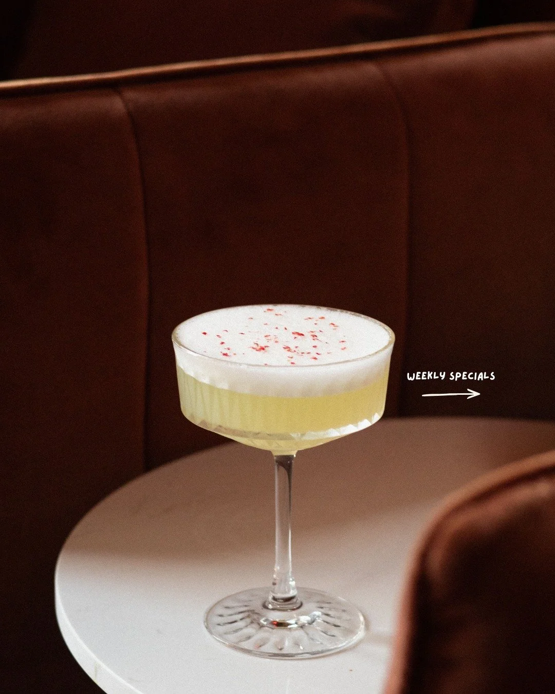 ✨WEEKLY SPECIALS ✨

$8 LOVERS CLUB 🍋 April 8th - 10th from 4-6pm 

$9 ESPRESSO MARTINIS 🫘 every Thursday... All. Night. Long. (4pm - 10pm)

1/2 off WINE BOTTLES 🍷 every Sunday. Any bottle.