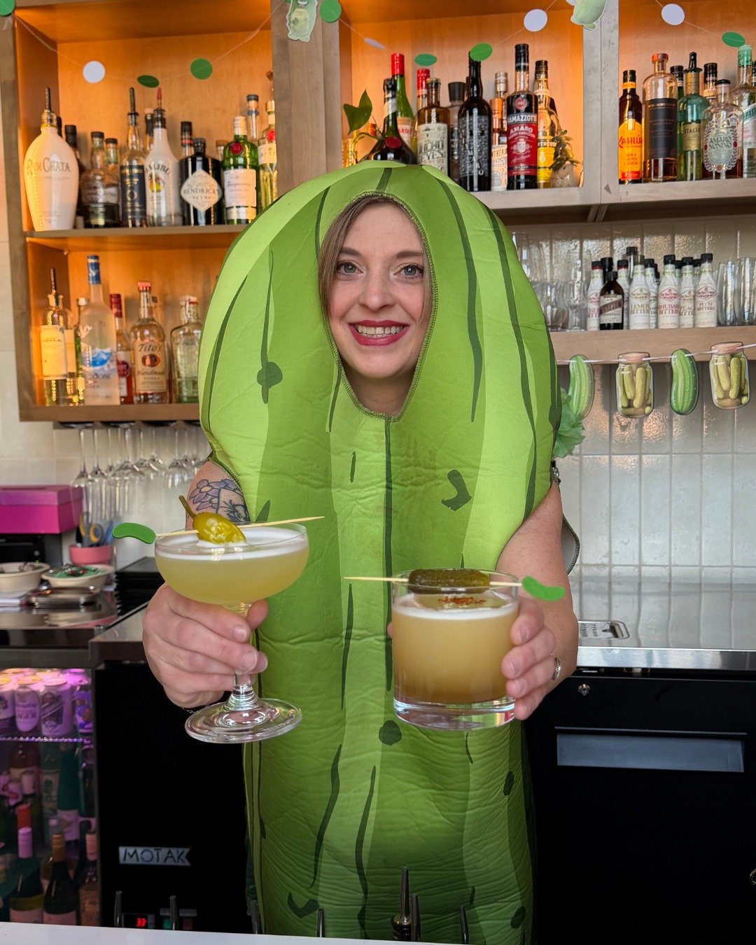 Meet Dill. 
Dill takes her job VERY seriously. 
Dill is pouring pickle-tastic drinks all weekend. 

Visit Dill this weekend for our 3rd annual PICKLE PALOOZA 💚
