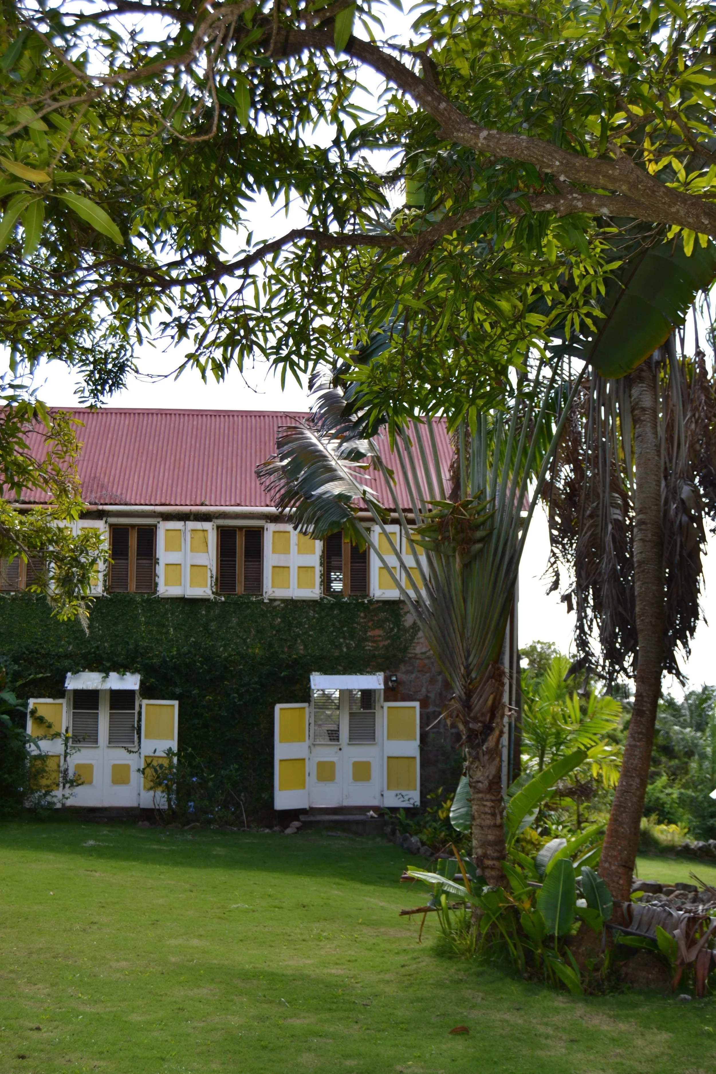 Formerly a stable and carriage house for horses and mules, this stone building at The Hermitage  has been converted into guest rooms. 