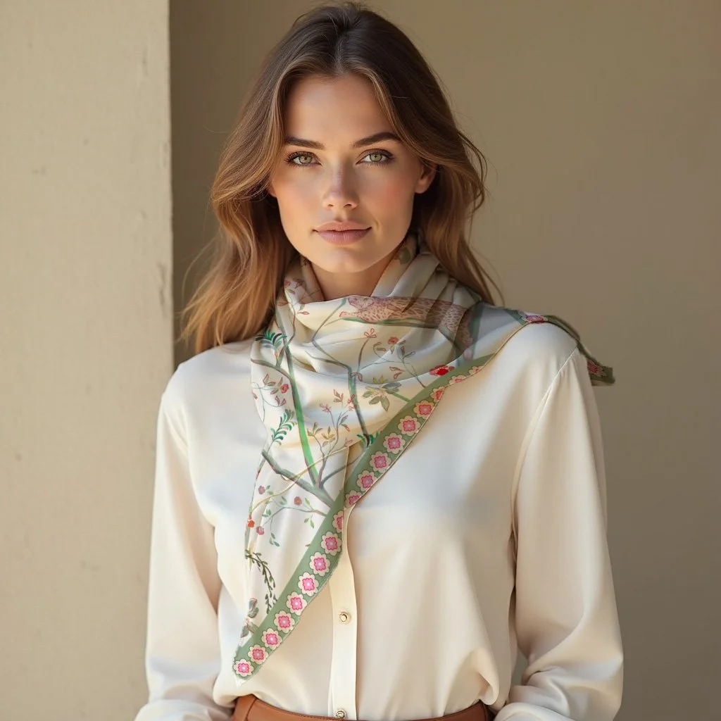 A Statement Scarf for Spring &amp; Summer: Chinoiserie Meets Tropical
