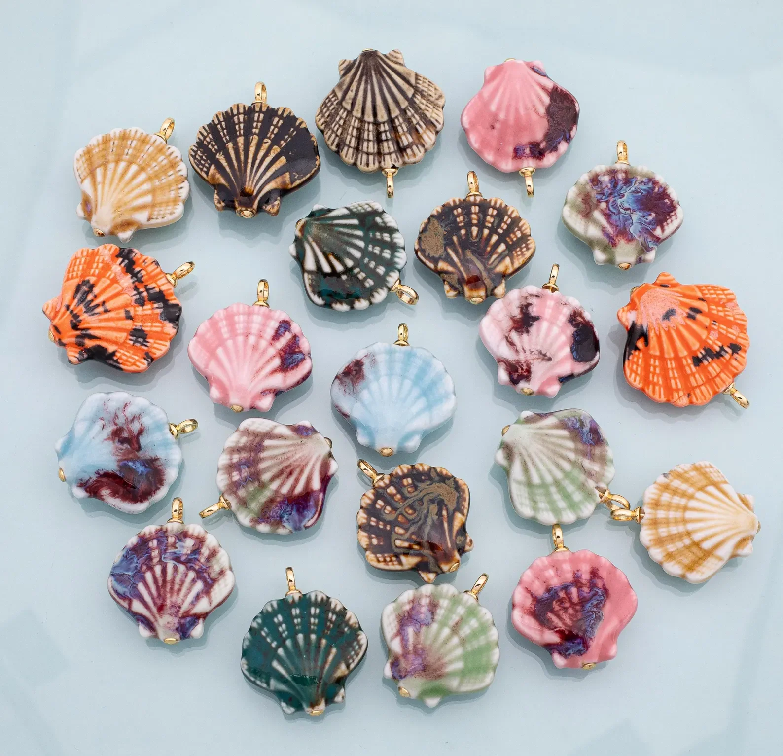 Ceramic Shell Pendants