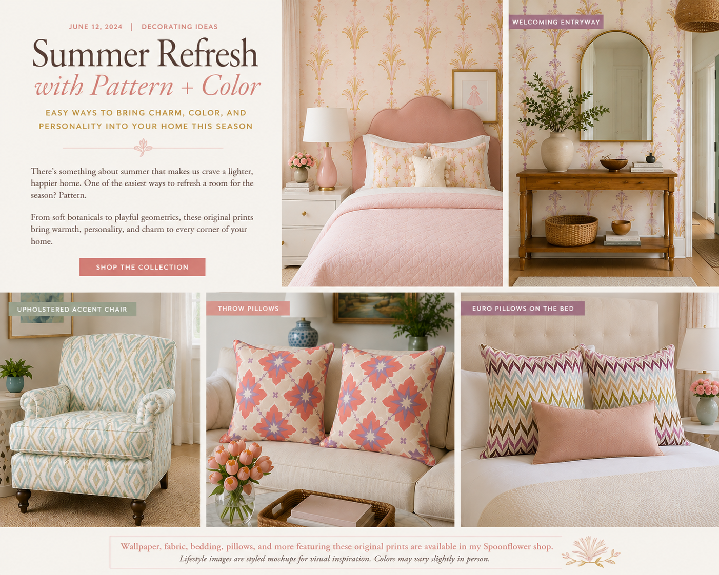 Summer Refresh with Soft Pattern Play