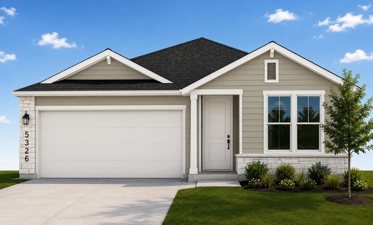 5326 Ovile Street Elevation B Rendering