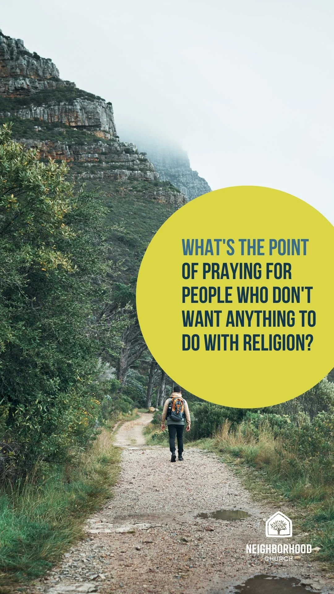 What's the point of praying for people who don't want anything to do with religion?