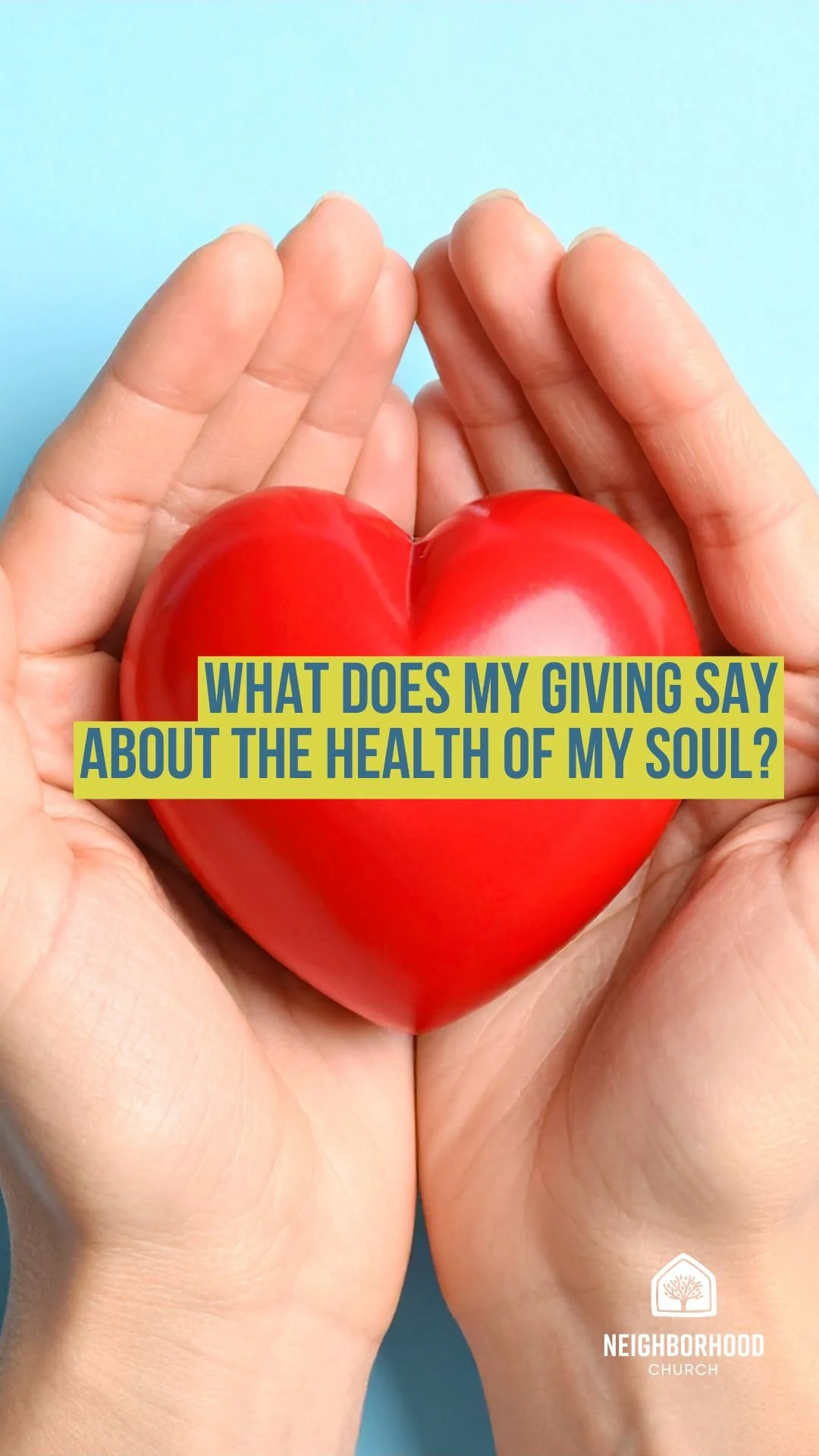 What does my giving say about the health of my soul?