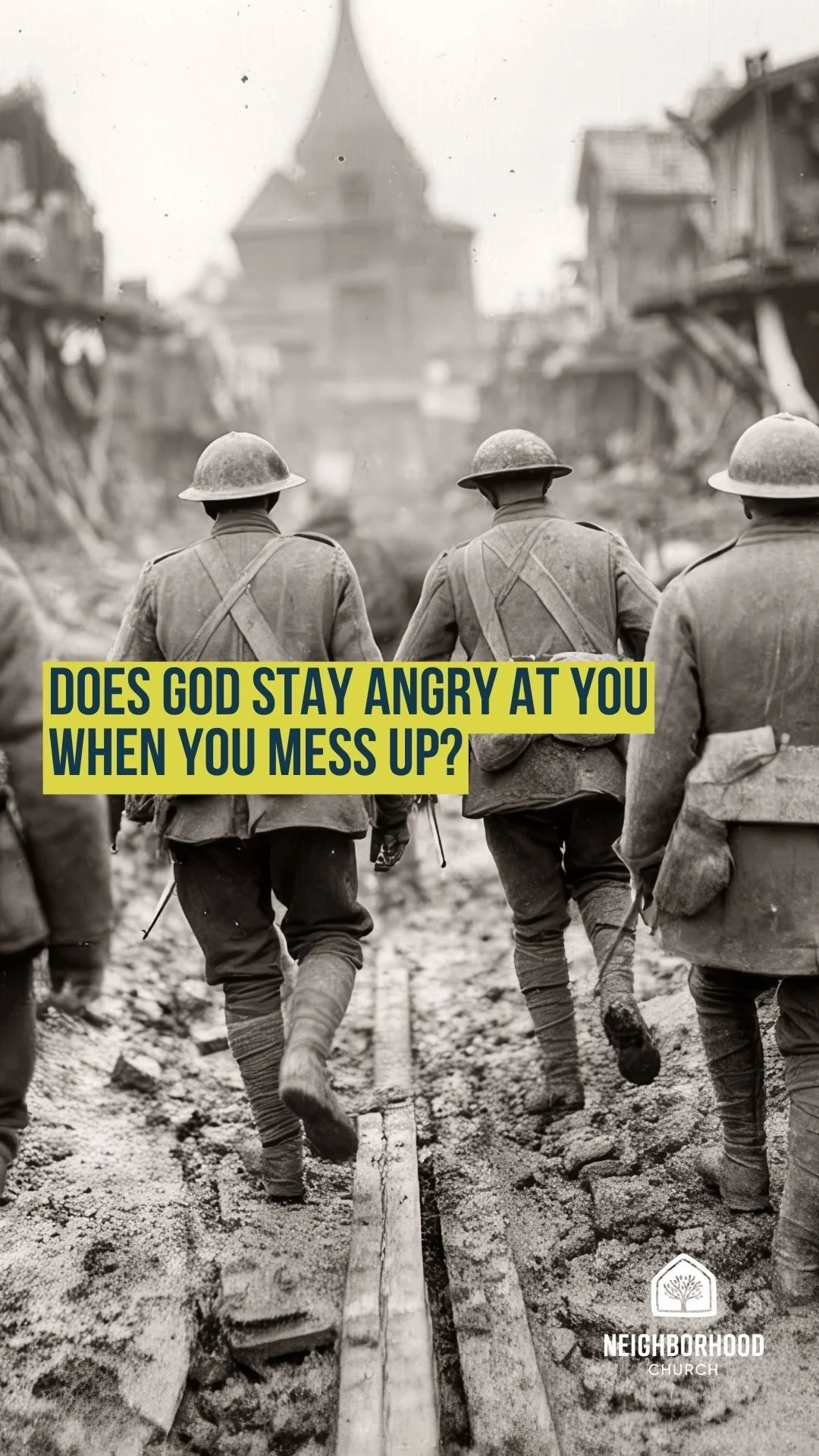 Does God stay angry at you when you mess up?