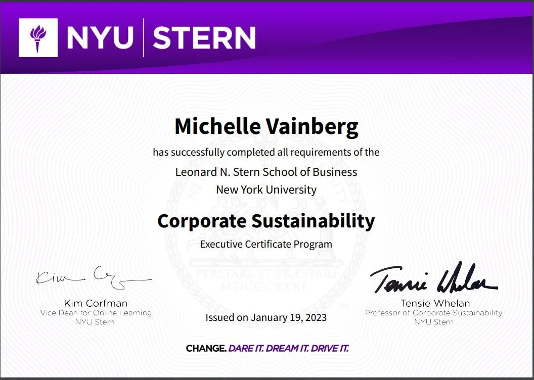 NYU 2022 Corporate Sustainability