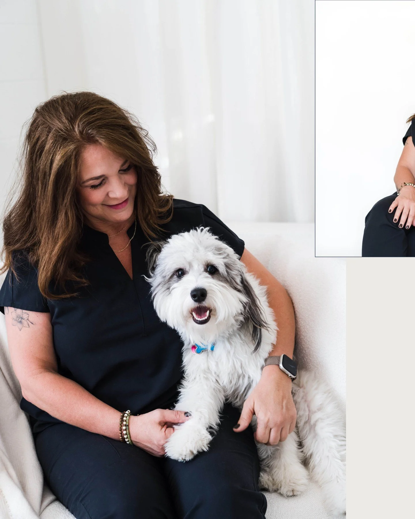 Confidence, trust, and a heart for helping others feel their best is what Hollie is all about. 
Her brand session for her business, A New You Laser, was equal parts approachable and laid-back (her dog Luke helped bring that vibe for sure).
See more o