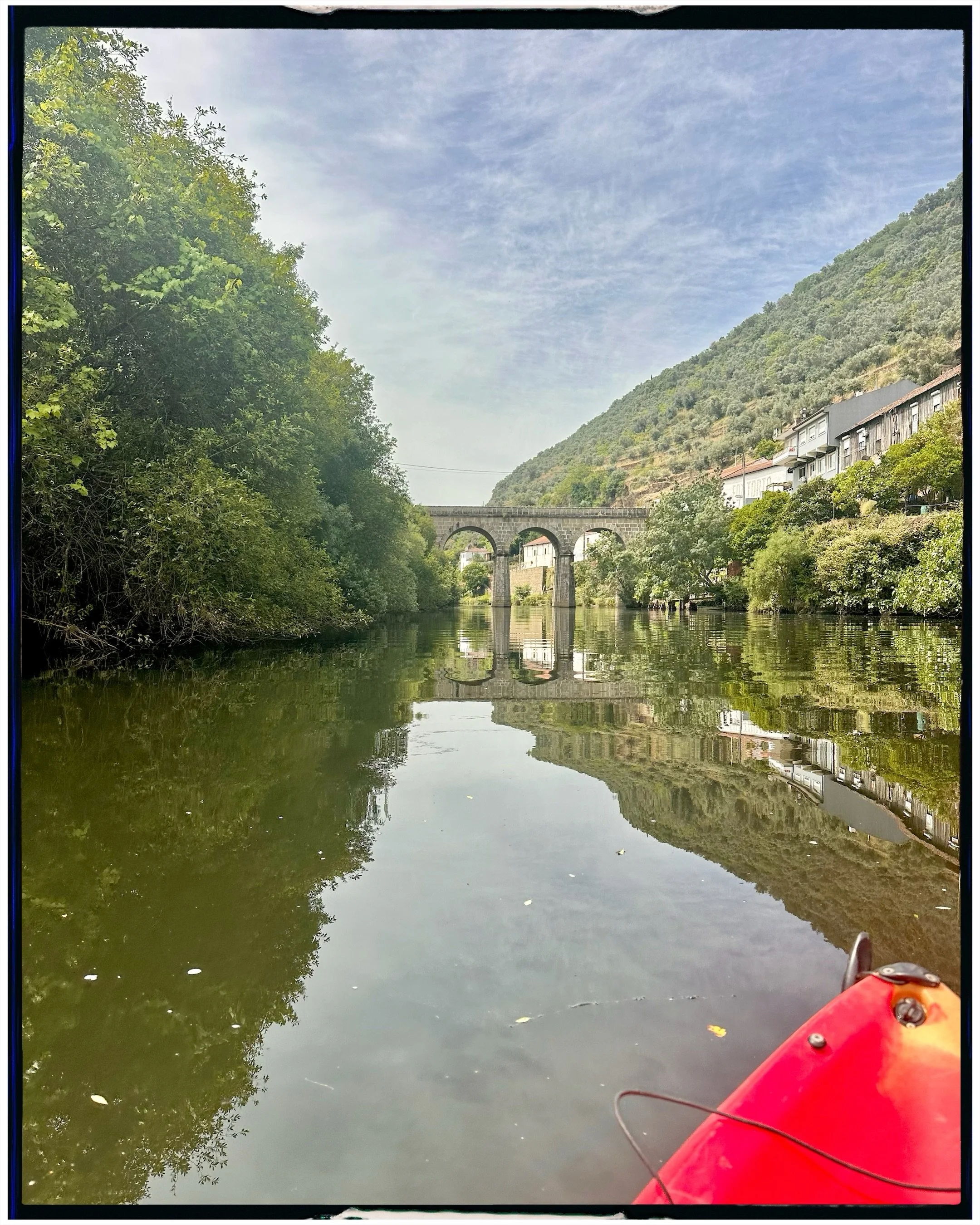 The most peaceful part of our trip. A little train ride, quaint hotel, and four hours in a kayak after a hike. I wish we would have stayed longer. Anyone up for a photoshoot in the vineyards of Portugal?

#photographerwhotravels #anywhereyourlovetake