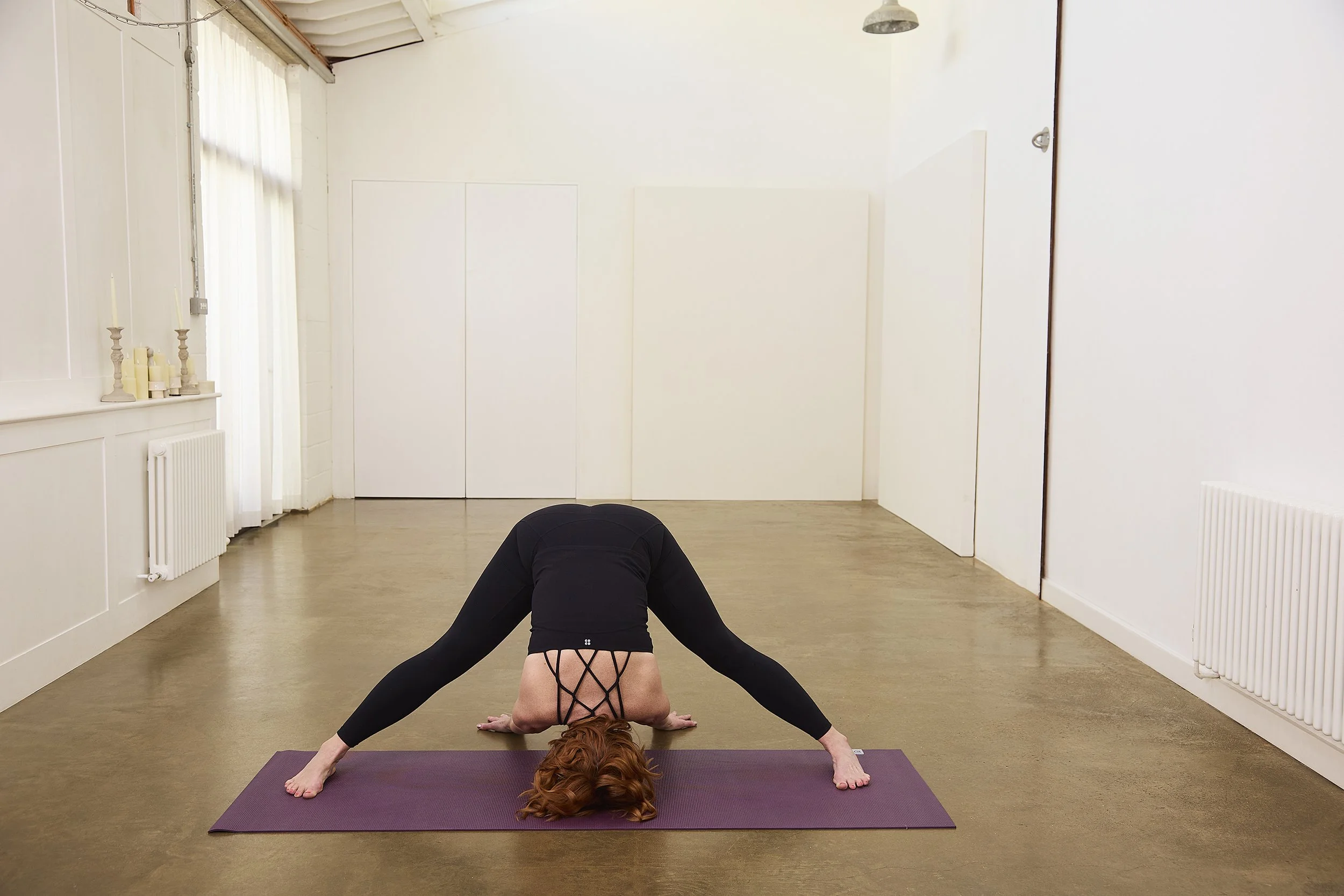 forward folding yoga pose
