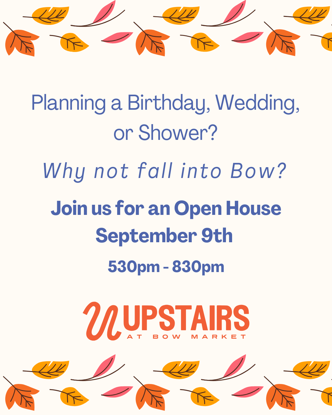 Upstairs at Bow Open House