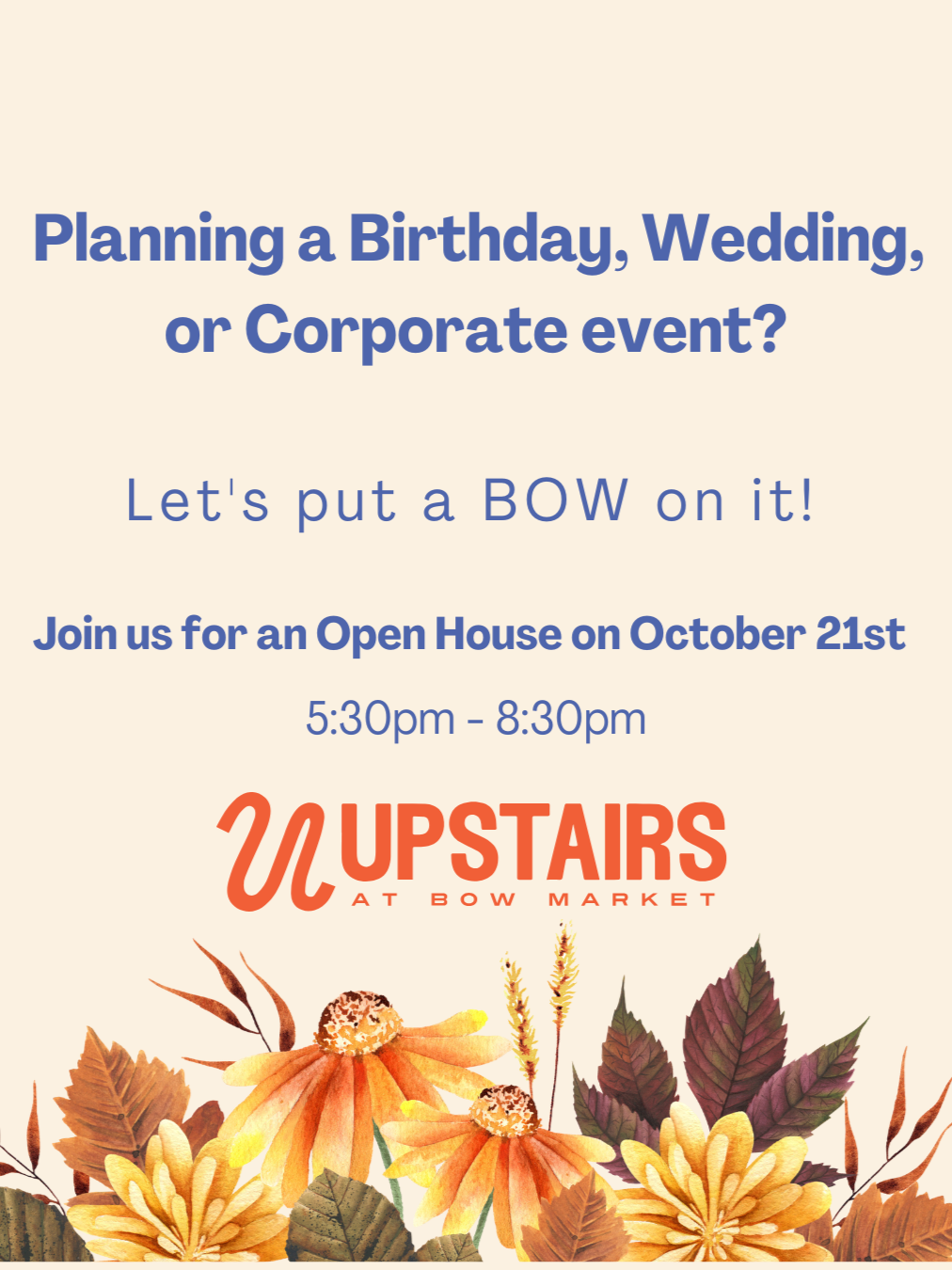 Upstairs at Bow Open House