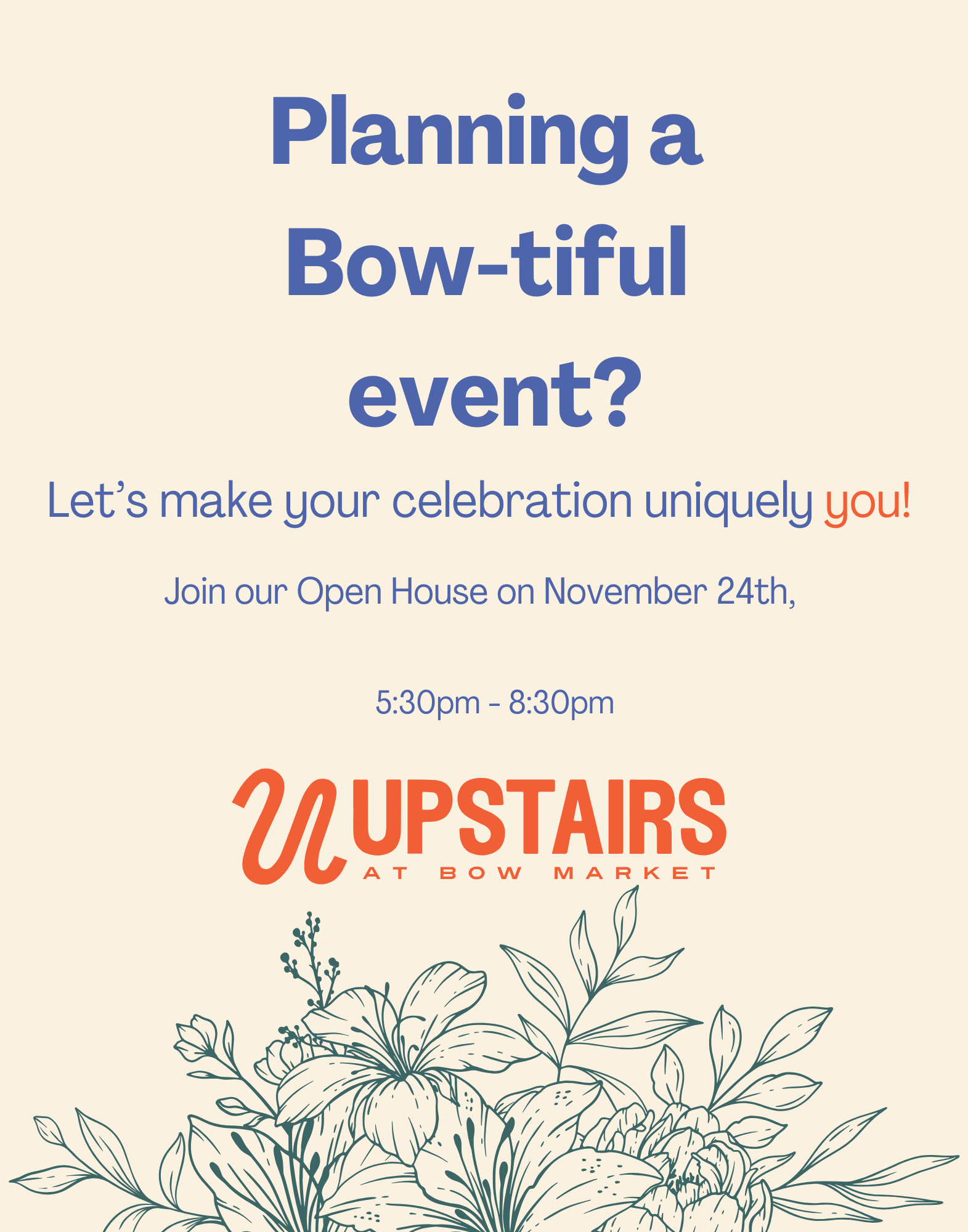 Upstairs at Bow Open House 