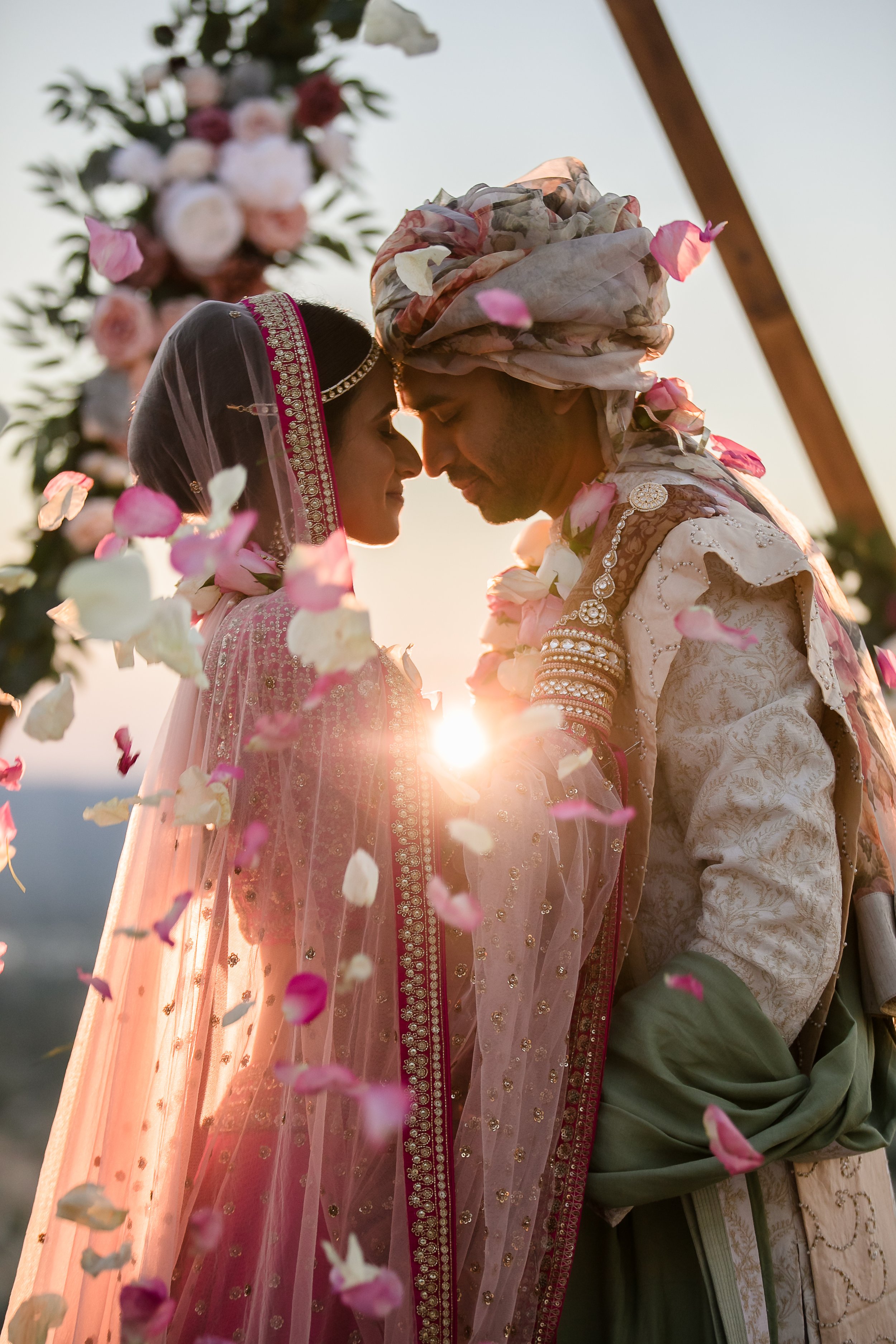 Hailey & Gaurav - Intimate Backyard Indian Wedding