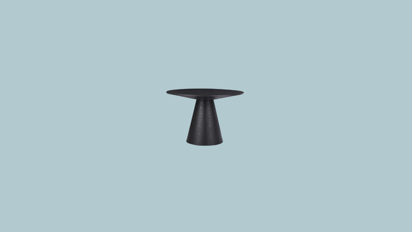 Modern Black Wash Dining Table