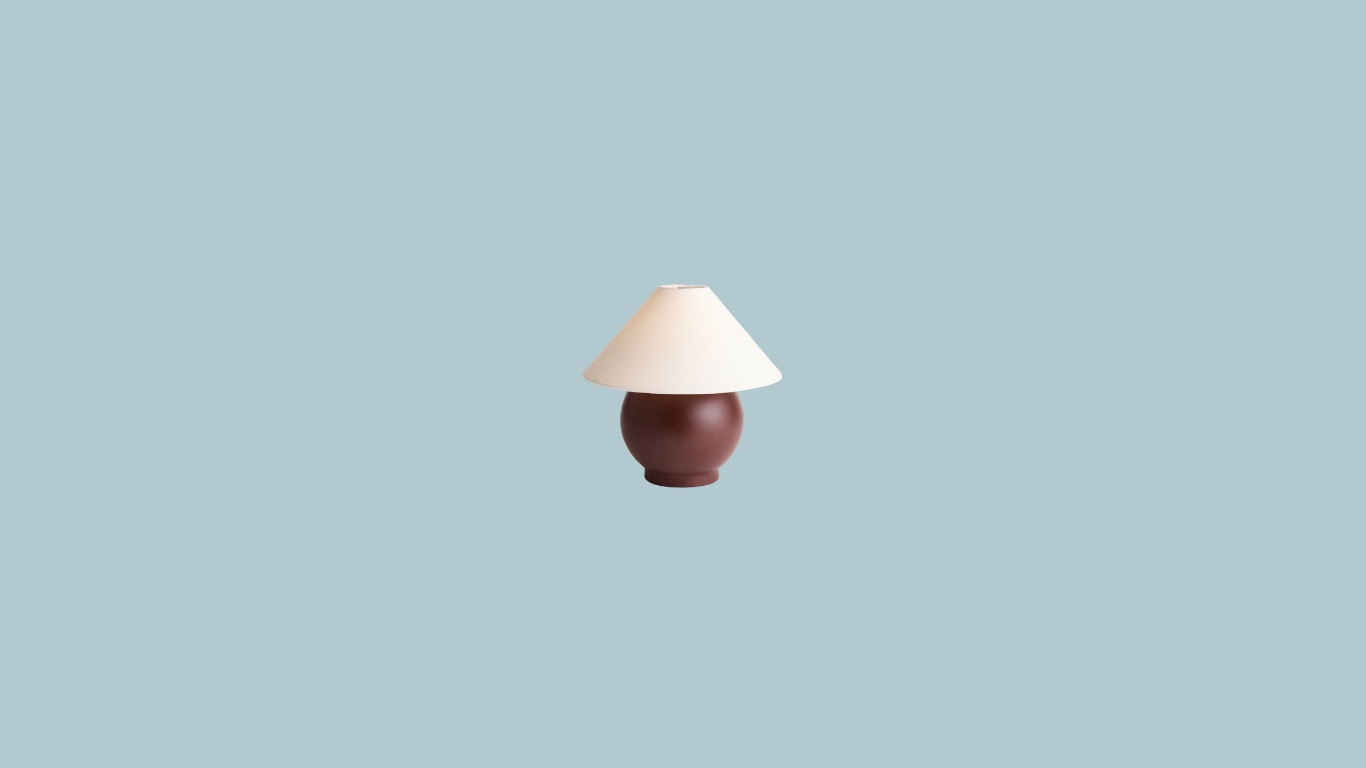 Plum Ceramic Table Lamp
