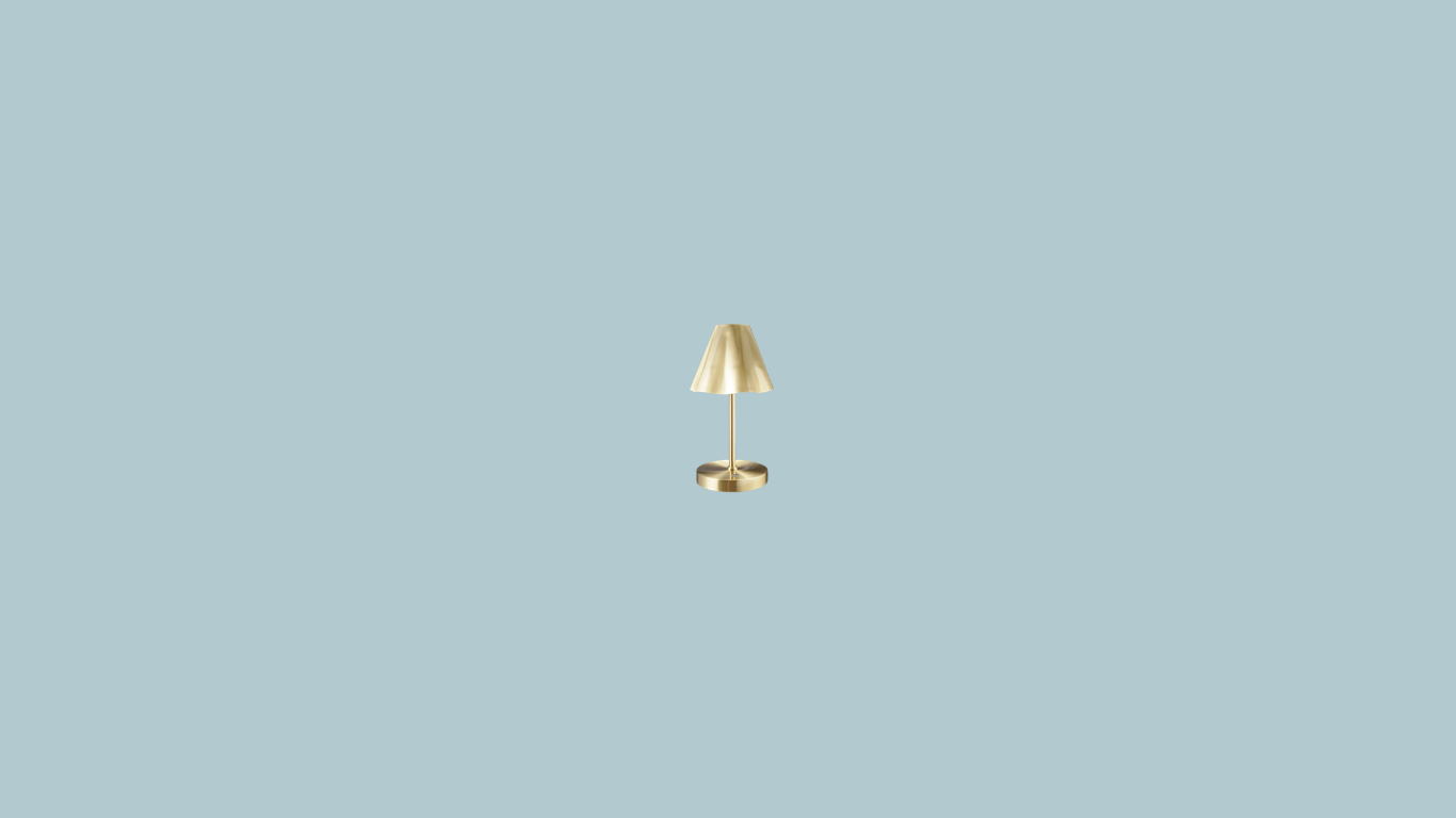 Wavy Gold Table Lamp