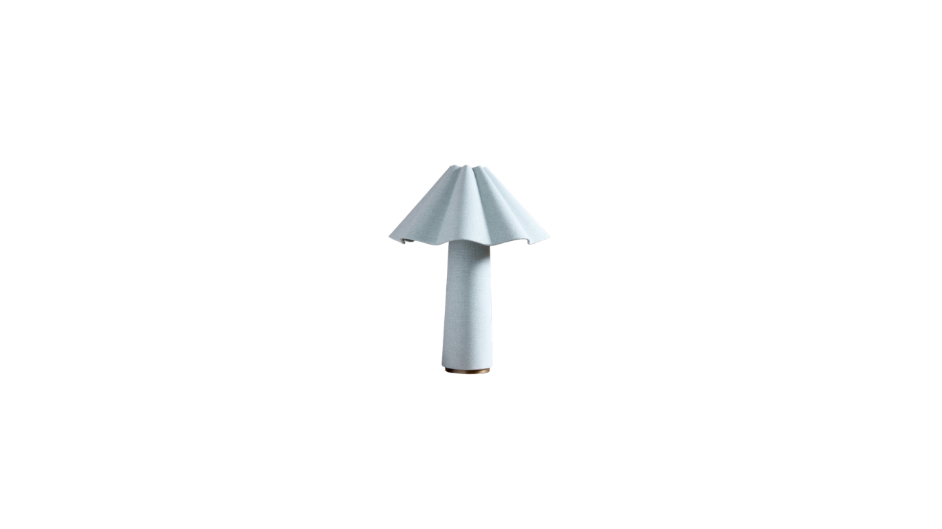 Powder Blue Wavy Lamp