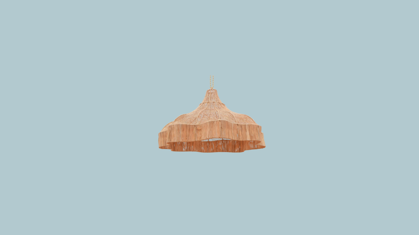 Oversized Rattan Pendant
