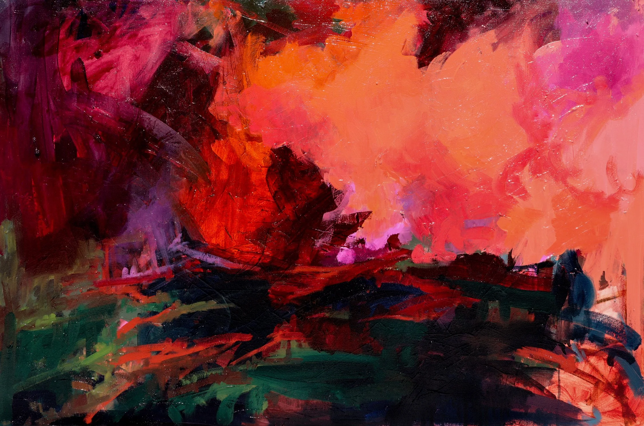 borrowed a love that never came, Oil on canvas, 24x36 inches, 2025