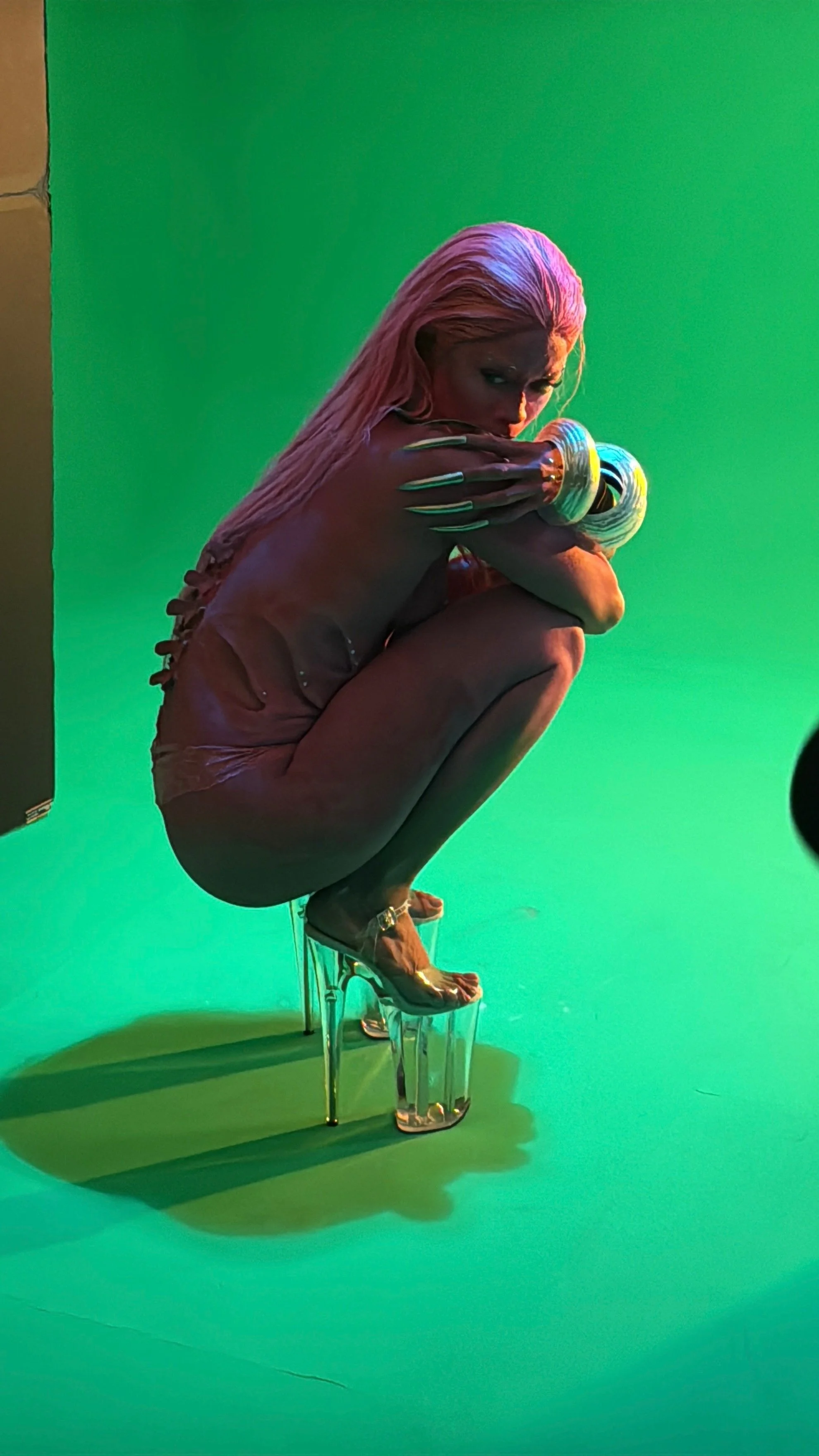 TiaCorine BTS for Corinian Album Shoot (2025) Prosthetics by MeduusaatStudio , Ears by Dimanek shot by Luke Stage