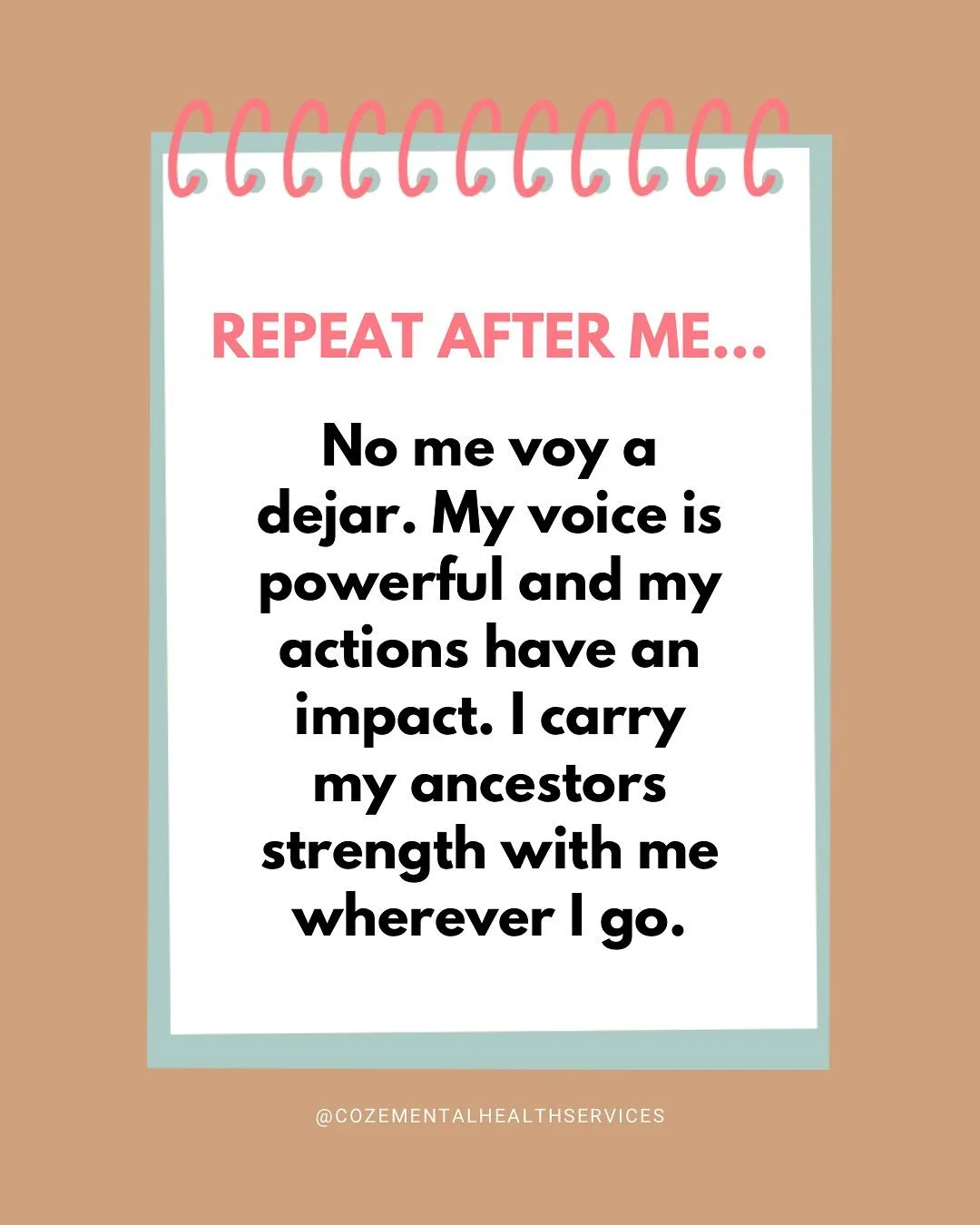 Hola comunidad, buenos d&iacute;as! Hi!☕️ Where are the Latinas and Latine folks who are working on caring for their mental health and communities? These are for the moments when the stress and fear creep in because of the injustices we&rsquo;re seei