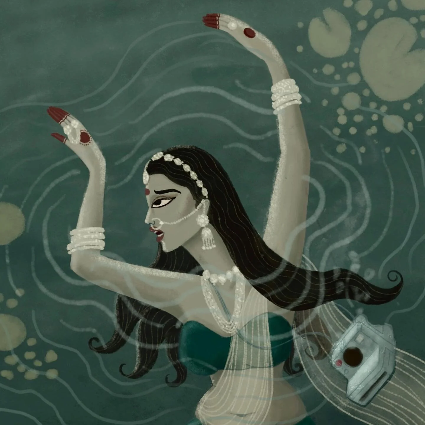 The Poloroid Mishap 
a digital artwork inspired by true events.
.
#polaroid #drowning #indianminiautureart #digitalart #desiartist #desiillustrator