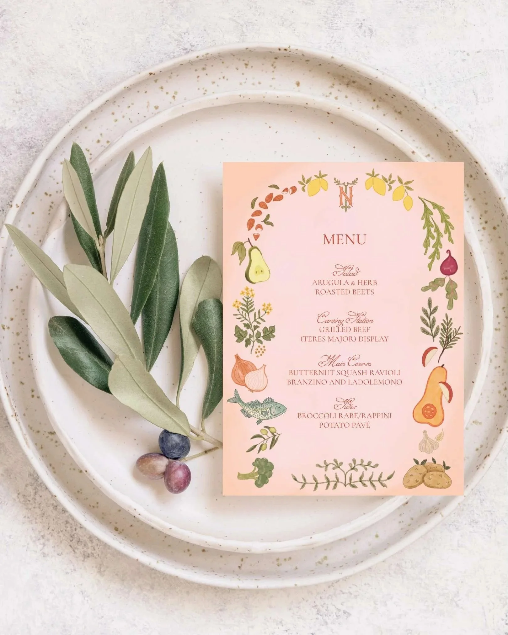 menu card