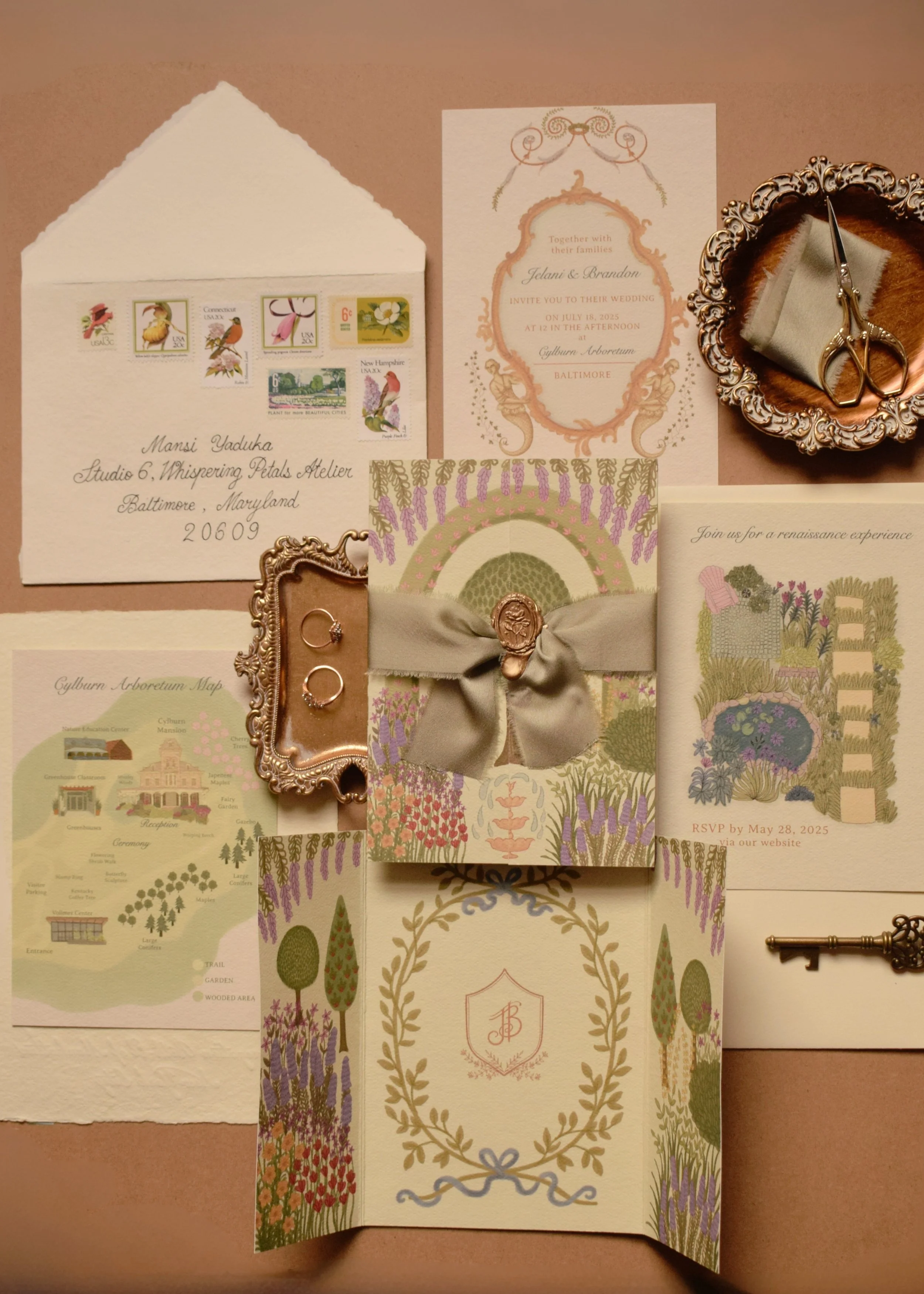 Jelani & Brandon - Custom Stationery