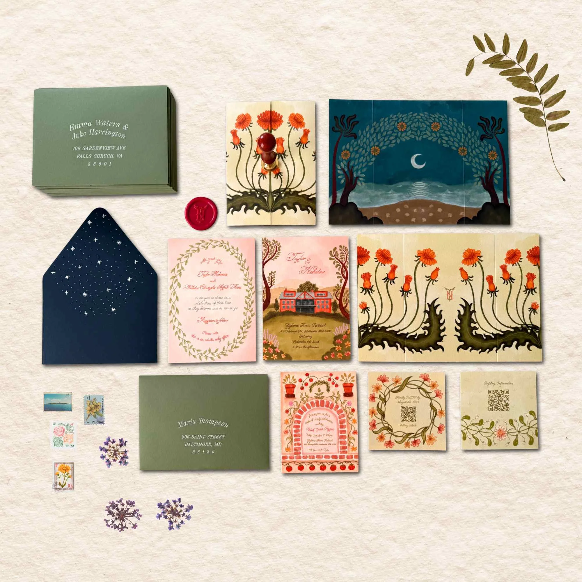 Invitation spread