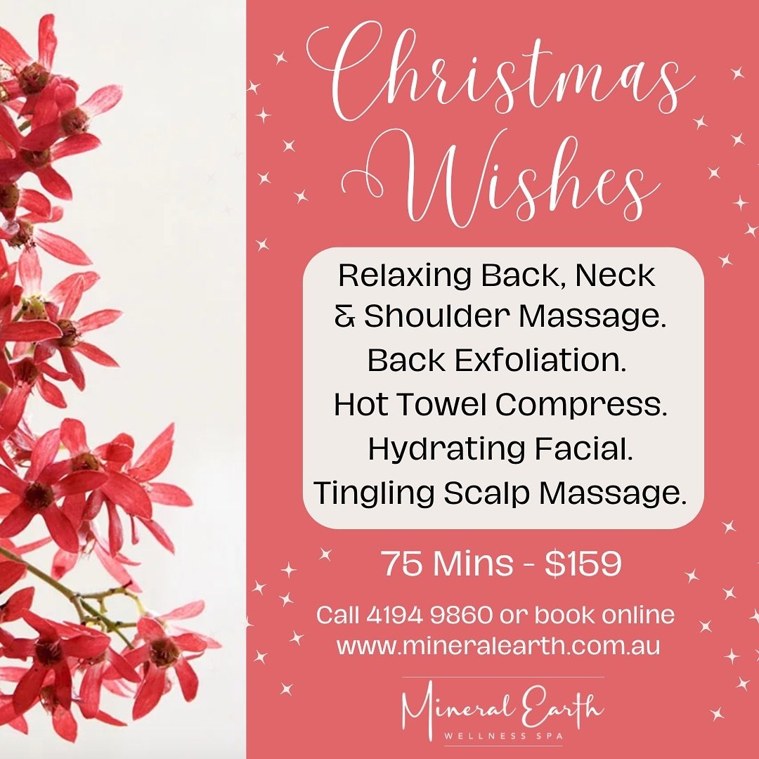 ✨ Treat yourself (or someone special) this holiday season! 🎄 Our Christmas packages are here to bring beauty and joy to your festivities. From glowing skin to relaxing massages, we&rsquo;ve got the perfect gift for everyone on your list. 💖

Book no
