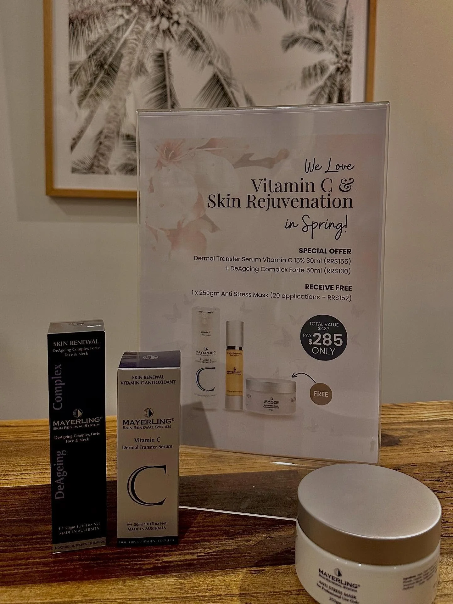 NEW SETS: Don’t miss out on these stunning spring sets in salon ,  available until stocks last 💫 
💕 Mayerling set: $285 for a full size vitamin c, face and neck cream and a FREE anti-stress mask. 
💕 Payot set: $229 (save $79) for three ful