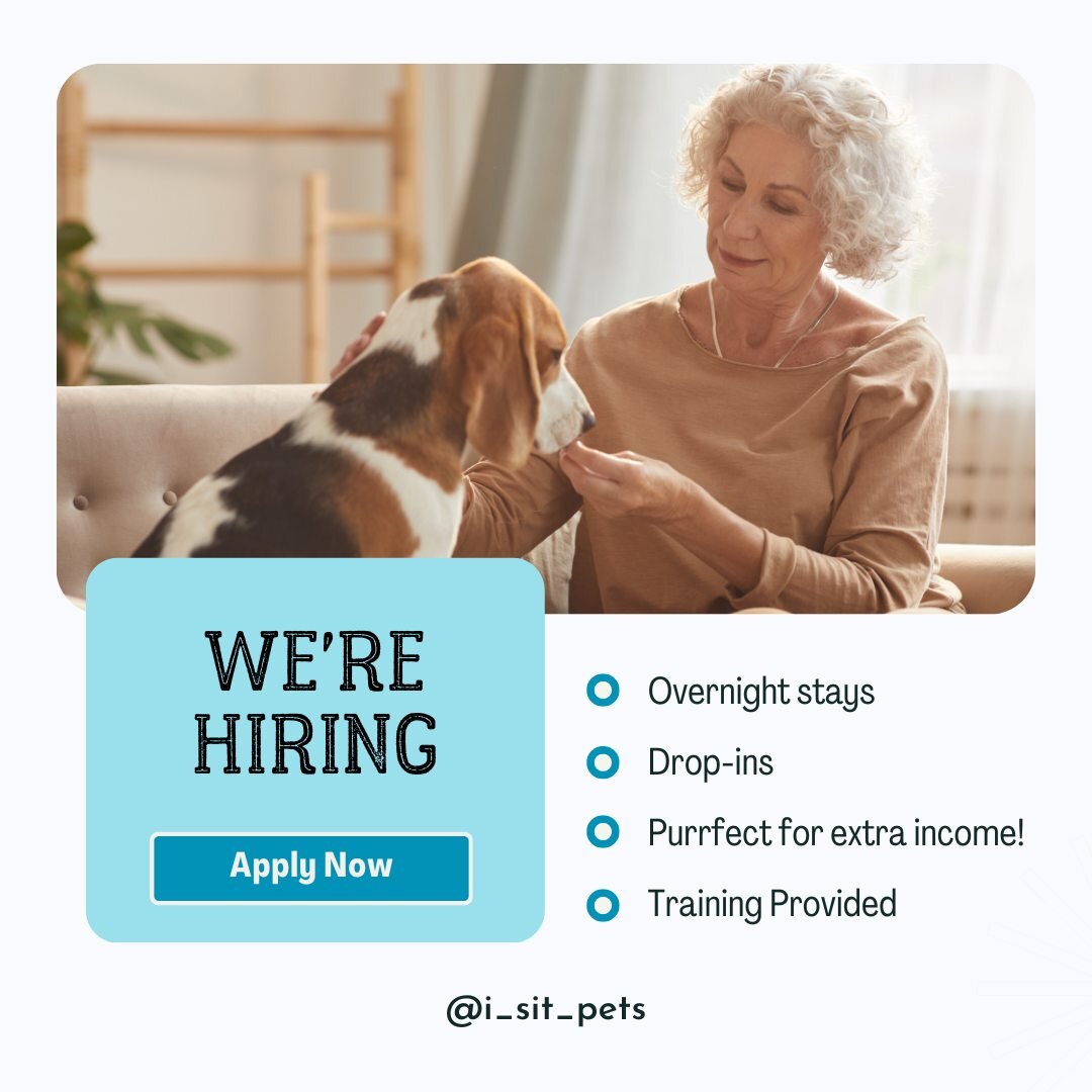 Get paid for hanging out with pets! 🤑 🐾 𝗔𝗿𝗲 𝘆𝗼𝘂 𝗿𝗲𝘁𝗶𝗿𝗲𝗱 𝗮𝗻𝗱 𝗹𝗼𝘃𝗲 𝗮𝗻𝗶𝗺𝗮𝗹𝘀? Do you have experience caring for pets and homes? ⁣
⁣
👉 Are you warm and inviting, finding joy in playing and caring for animals? ⁣
⁣
If so, 𝘄𝗲 