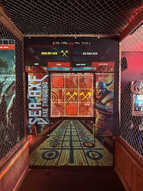 Axe Throwing Game Tic Tac Toe