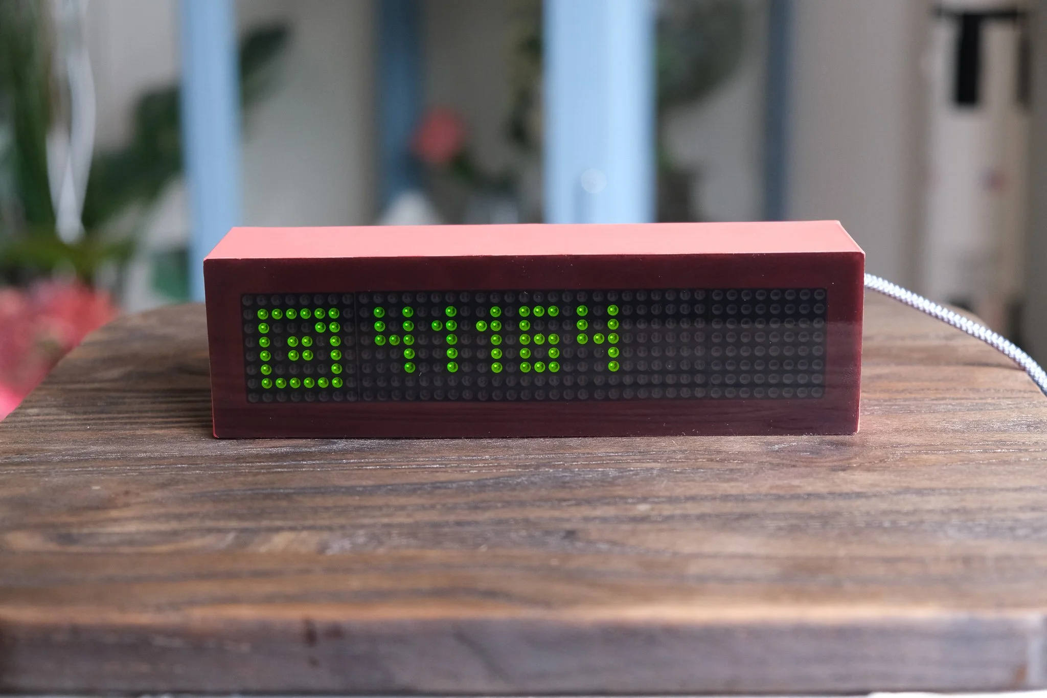 Instagram profile follower counter. Originally made for my wife's birthday. Improved the design and function over time and currently listing new counters on Etsy. 3D Printed casing, plexiglass and Arduino board.
