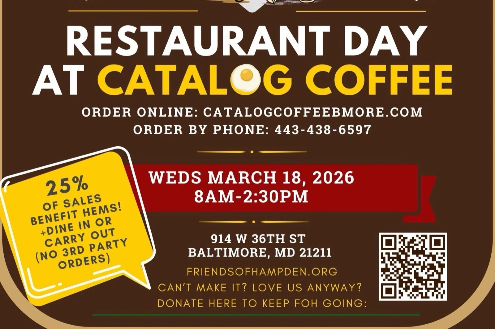 Catalog Coffee Fundraiser