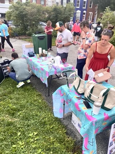 Everyone was loving the @kitsch.cafe coffee this morning, and the sandwiches sold out! We &hearts;️ Kitsch! 

We still have plenty of cute merch in our online store, and anyone that becomes a new $25 monthly contributor gets a beautiful embroidered c