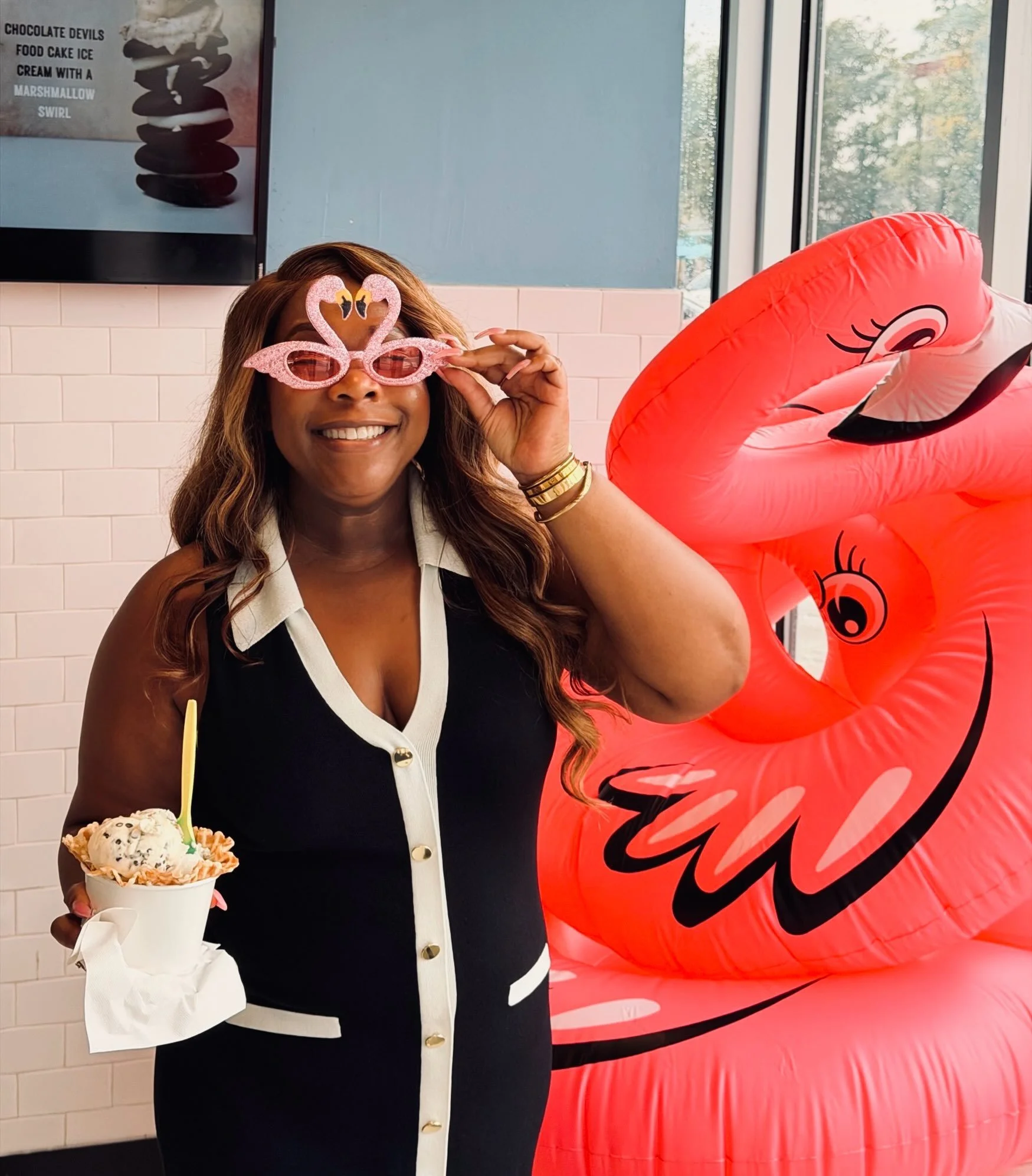 Who is this very stylish Assistant Principal? Why, it&rsquo;s @elanatenae Dr. Burton!! 🦩