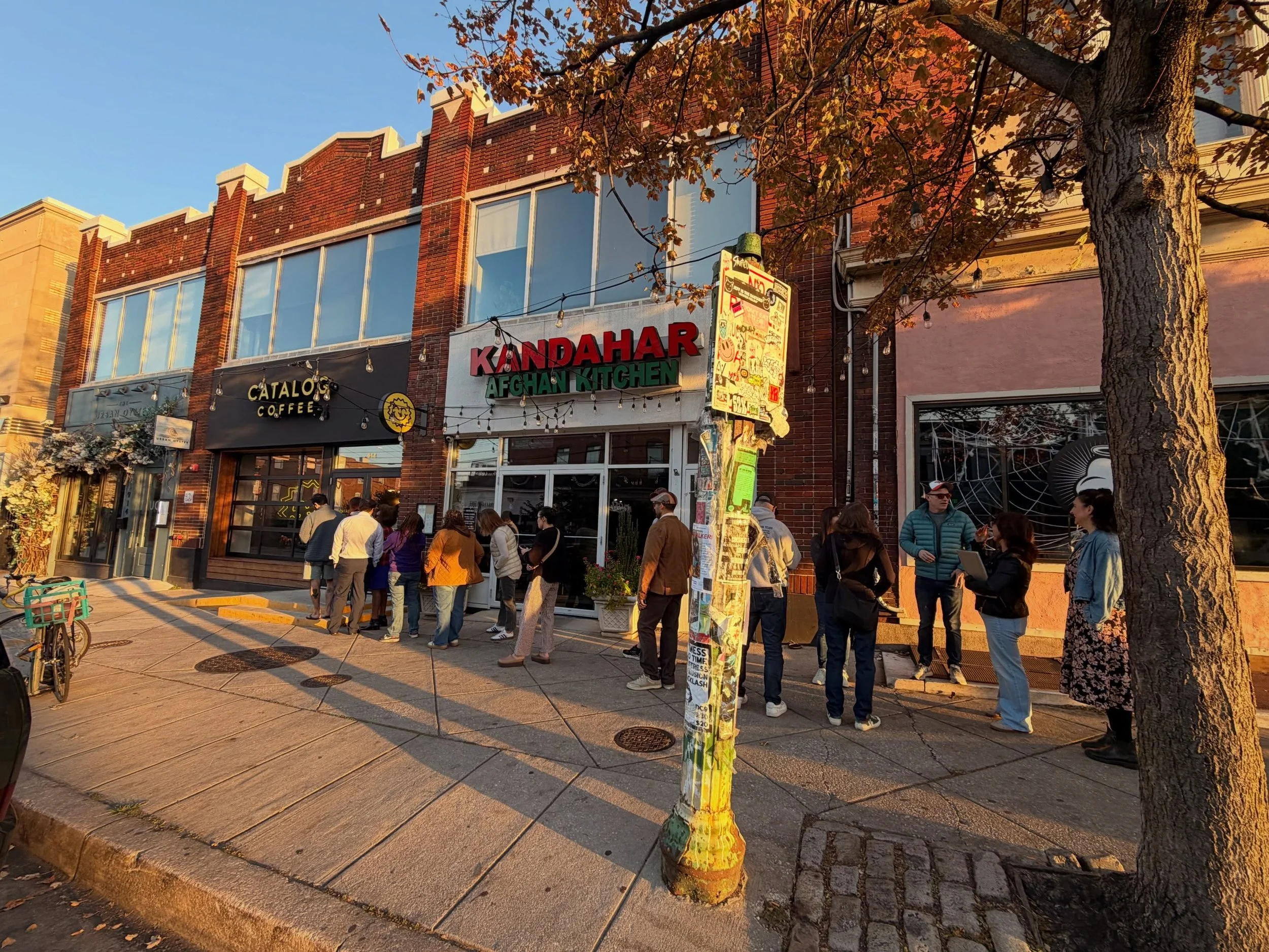 The line was down the block for Catalog Day!! So many friends of Friends came by. We saw: awesome jeans, a Waymo car, a LOT of coffee, and delicious sandwiches. 

Love love love this community and the neighborhood&rsquo;s small businesses.