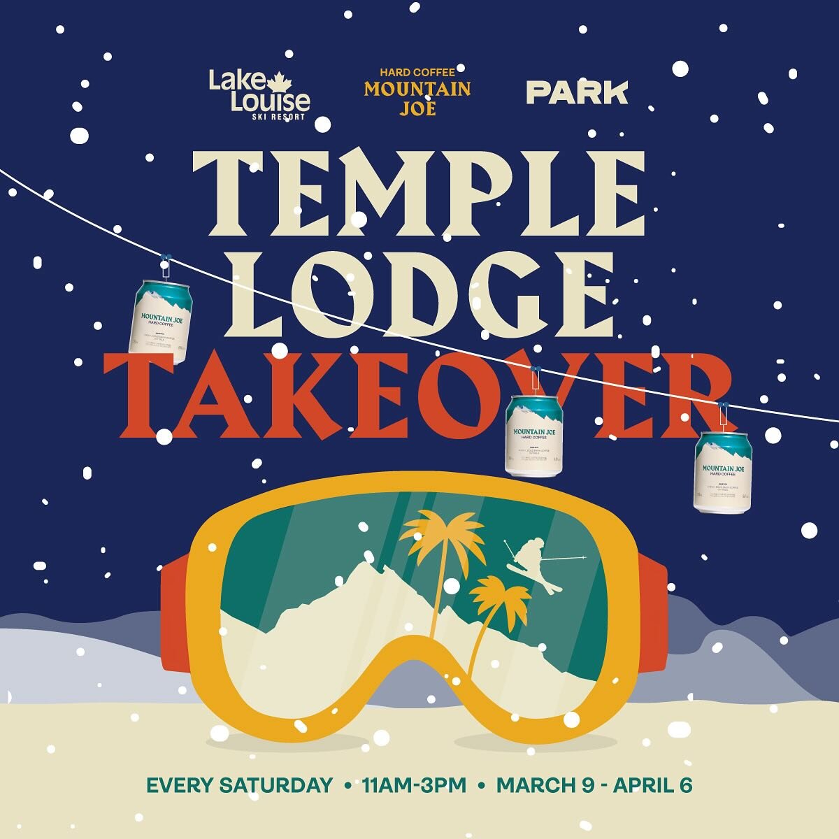 Calling all winter fun enthusiasts, it&rsquo;s Temple Lodge Takeover time @skilouise. ⛷️🏂🏻⁠
⁠
Join us Saturday&rsquo;s on the backside of the Lake Louise Ski Resort at Temple Lodge from 11:00am - 3:00pm. It&rsquo;s definitely the place to crush som