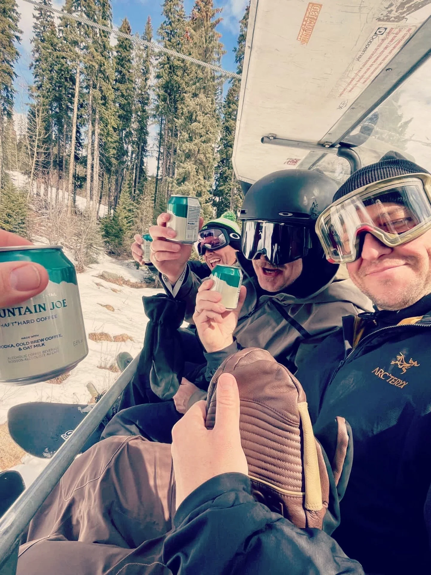 Joe on the snow&hellip; boys, was there any snow left or were you just doing Joe chair laps?