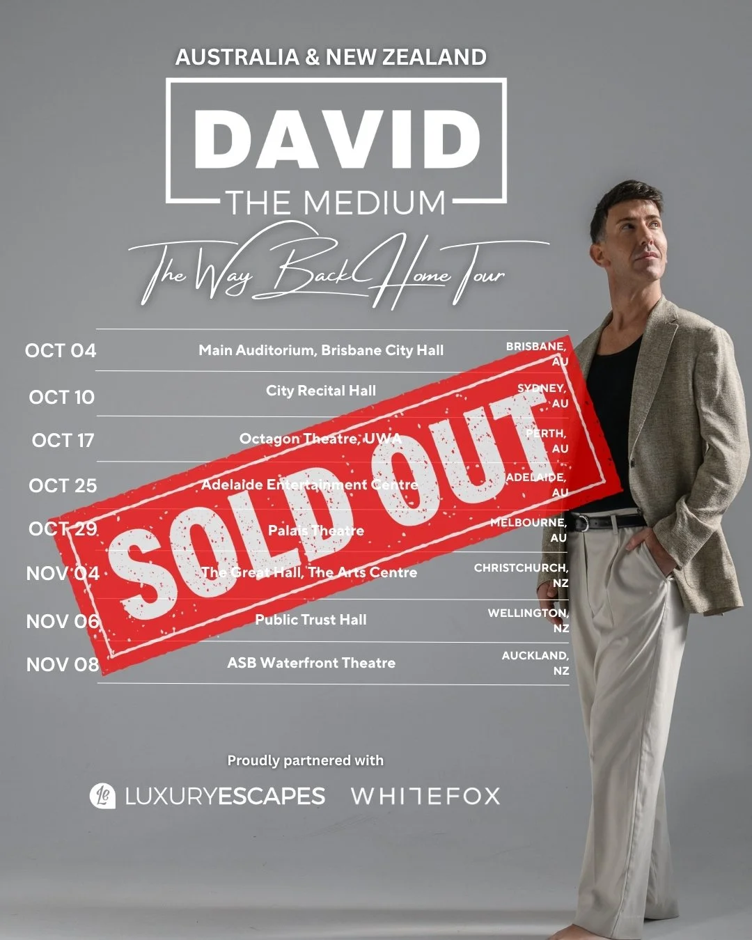 LIVE TOUR — DAVID THE MEDIUM
