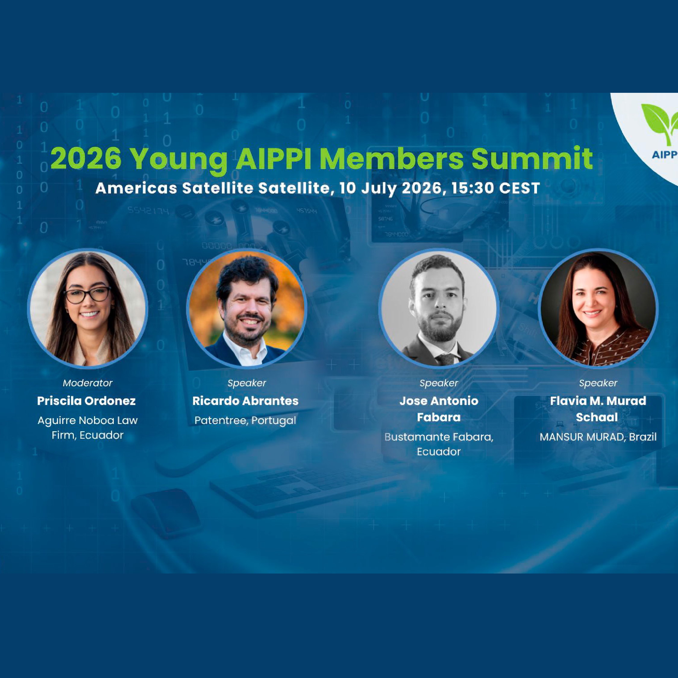 AIPPI Young Summit 2026: Aguirre Noboa Law Firm presente en la Americas Satellite Session con la moderación de Priscila Ordóñez