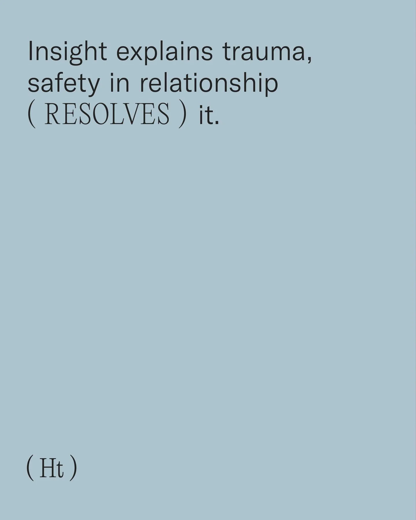 Many of the people I work with are highly self-aware. They understand their patterns. They know where things come from. They can explain their trauma clearly and intelligently. And yet they&rsquo;re still stuck.

This is because trauma doesn&rsquo;t 