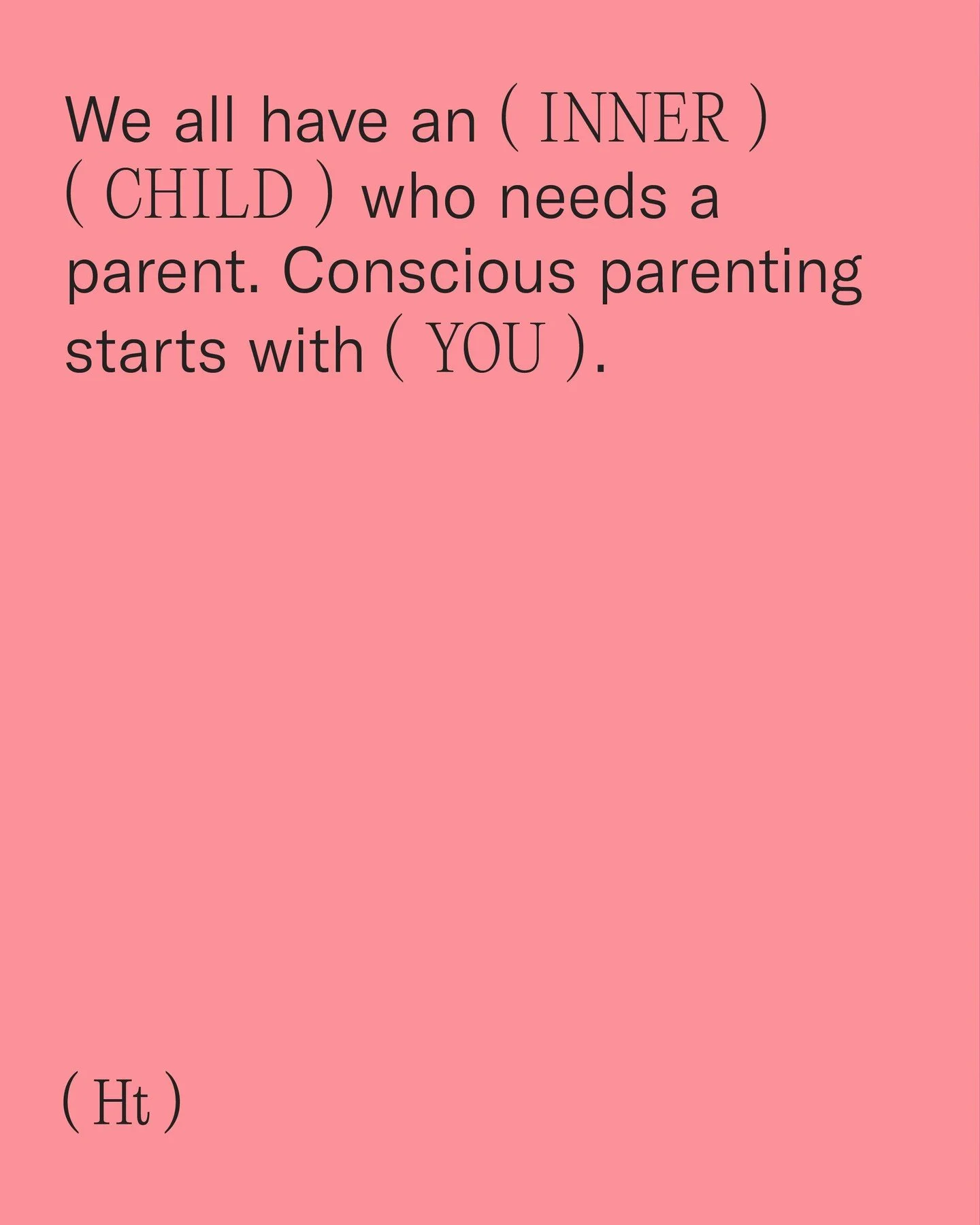 Conscious parenting isn&rsquo;t only about children. Every one of us carries an inner child still looking for a safe, attuned adult.

One who observes. One who remains present. One who understands how to hold space while grounding themselves in their
