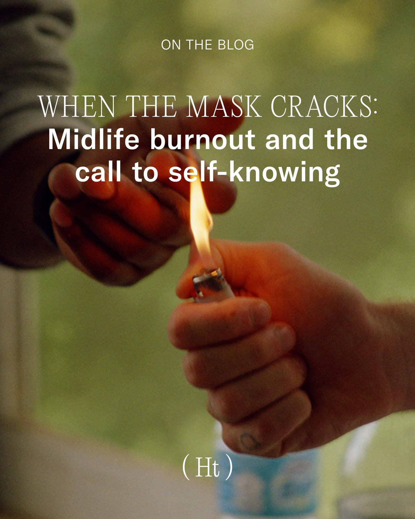 ON THE BLOG: When the Mask Cracks: Midlife Burnout and the Call to Self-Knowing

Midlife is often a convergence point: accumulated responsibilities, long-term adaptations, and unexamined identities begin to collide. What once felt manageable may now 