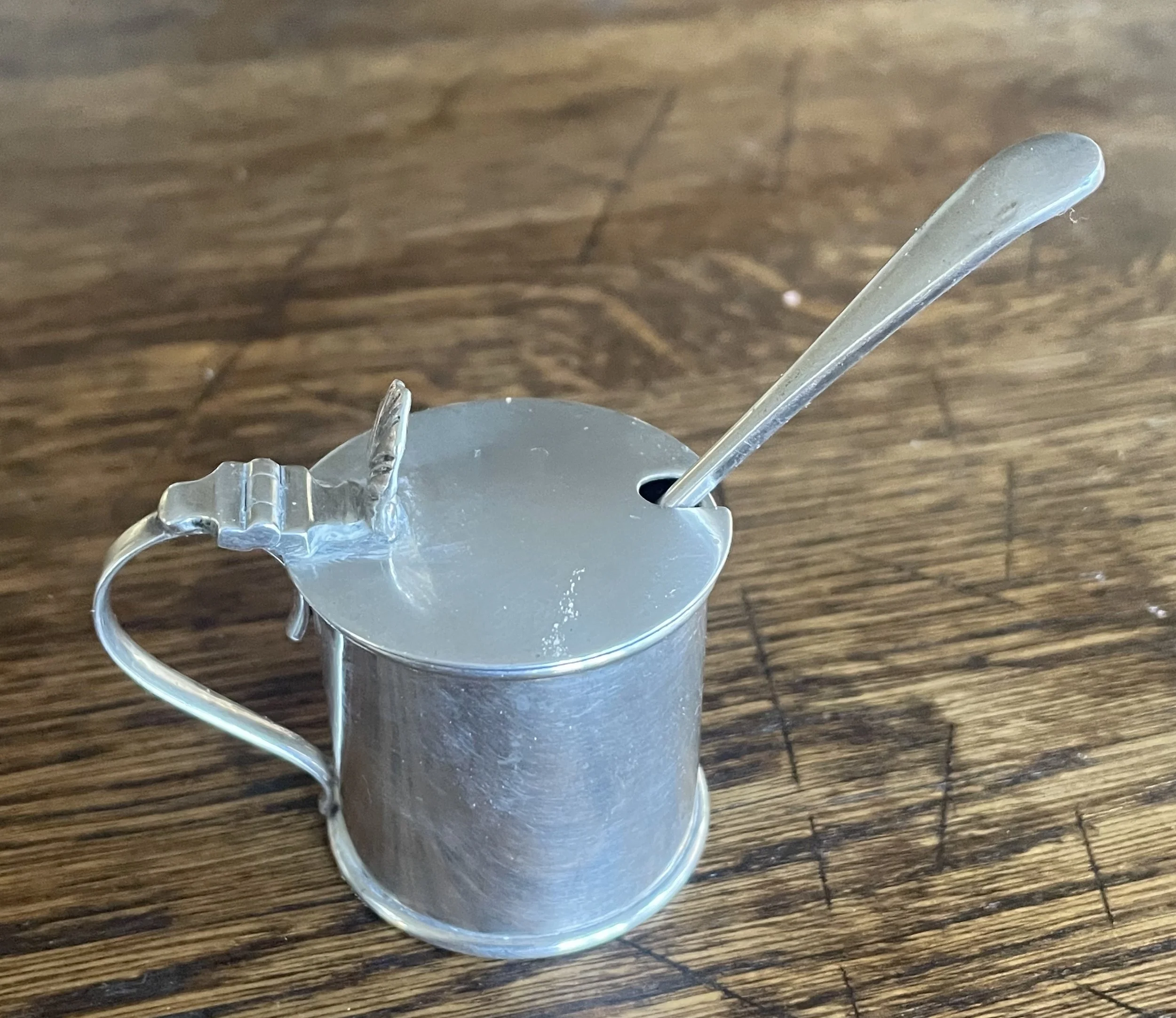 Silver Mustard Pot